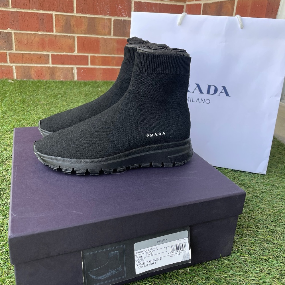 Prada sock style shoes